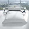 Bettwäsche Set Baumwolle 200x200 cm Weiß Wende Design mit Produktbild-Vorschau 2