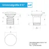 Bächlein Pop Up Ablaufgarnitur mit Überlauf für Waschbecken Produktbild-Vorschau 7