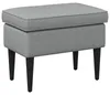 Taboret vidaXL, jasnoszary, 55 x 35 x 41 cm, materiał Podgląd zdjęcia produktu 1