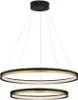 Nova Luce CANTRIA LED Pendelleuchte Schwarz 98W Warmweiss Produktbild-Vorschau 2