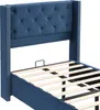 OKWISH lit rembourré  90x200 cm - Lit Simple Rembourré avec Voir les images du produit 6