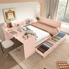 Multifunktionales Kombi-Bett mit Schreibtisch, Schubladen Produktbild-Vorschau 3