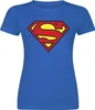 Superman T-Shirt Damen Supergirl - Shield blau L Produktbild-Vorschau 2