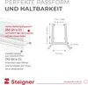 STEIGNER Duschtürdichtung UK24 140 cm (1 Stk.) Transparent Produktbild-Vorschau 2