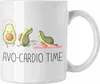 Trendation - Lustige Fitness-Tasse "Avo-Cardio Time" Produktbild-Vorschau 1