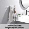 DEKAZIA® Gancio Adesivo Beige Milk-Coffee – Appendiabiti Anteprima dell’immagine prodotto 3