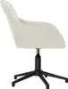 vidaXL Kancelárska stolička Swivel Cream Velvet Náhľad obrázku produktu 4