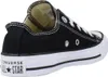 A black Converse All Star shoe is shown from the side against a white background. Voir les images du produit