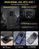 Collage of images showcasing a rugged smartphone with its features and durability. Náhled obrázku produktu
