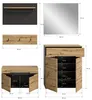 Garderoben-Set "Cooper" Artisan Eiche und grau Garderobe Produktbild-Vorschau 10