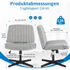 Diagram showing the dimensions and weight capacity of an office chair. Produktbild-Vorschau
