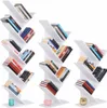 Three white tree-shaped bookshelves filled with books, arranged side-by-side against a white background. Náhľad obrázku produktu