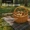 Aqbau® Einkaufskorb groß geflochten 40x35x24 cm Natural Produktbild-Vorschau 5