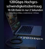 L34 Thunderbolt 5 USB-C Kabel 100 cm – 240W PD, 120 Gbps Produktbild-Vorschau 6