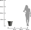HowHomely | Vaso da fiori - Fioriera - antracite - 33x39 cm Anteprima dell’immagine prodotto 3