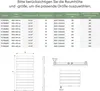 A table showing product specifications and diagrams of a radiator. Produktbild-Vorschau