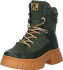 A single green Rieker boot with a brown sole is shown against a white background. Produktbild-Vorschau