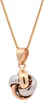 Anhänger Knoten mit 1,1 mm Goldkette 55 cm 585-14 Karat Produktbild-Vorschau 2