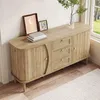 okwish Sideboard in Holzoptik mit Schiebetüren, Produktbild-Vorschau 5
