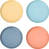 Four colorful plates arranged in a 2x2 grid on a white background. Produktbild-Vorschau