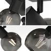 hoftronic LED-Deckenleuchte 2 Spots Rauchglas Schwarz E14 Produktbild-Vorschau 3