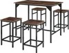 Ensemble table de bistrot EDINBURGH 1 table + 4 tabourets Voir les images du produit 1