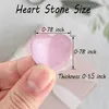 Cristalli di pietra di quarzo rosa del cuore Set di Anteprima dell’immagine prodotto 6