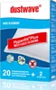A product box for vacuum cleaner bags and microfilters. Produktbild-Vorschau