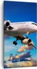 Bild auf Leinwand - Leinwandbild - Flugzeug Flug Reise Produktbild-Vorschau 1
