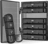 AUVON Tablettenbox 7 Tage 4 Fächer BPA-frei groß & einfach Produktbild-Vorschau 1