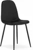 Chaise COMO - velours noir x 2 Voir les images du produit 2