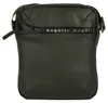 A dark green Bugatti crossbody bag is shown against a white background. Produktbild-Vorschau