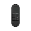 The back of a black video doorbell is shown against a white background. Produktbild-Vorschau