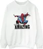 Marvel - "Amazing" Sweatshirt für Herren BI35020 (S) (Weiß) Produktbild-Vorschau 1