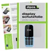 A collage showing instructions for applying a screen protector to a phone, along with marketing material and an image of a Nokia phone. Produktbild-Vorschau