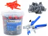 GEKO Fliesen-Nivelliersystem 300 Clips 100 Keile 1,2 mm Produktbild-Vorschau 6