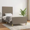vidaXL Bettgestell mit Kopfteil Taupe 100x200 cm Stoff -  Produktbild-Vorschau 2
