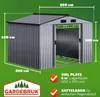 GARDEBRUK® XXL Metall Gerätehaus 5m² mit Fundament Produktbild-Vorschau 3