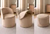 riess-ambiente Sessel LUNA 65cm champagner greige Bouclé Produktbild-Vorschau 2