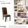 tectake® Esszimmerstuhl gepolstert mit Kunstlederbezug 44 x Produktbild-Vorschau 6