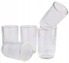 6X Szklanka Ryflowana 400Ml Zestaw Szklanek Złoty Rant Do Podgląd zdjęcia produktu 1