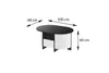 Design Couchtisch HCL-111 Oval Schublade Hochglanz Produktbild-Vorschau 3