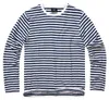 Brandit Jersey Streep Langarm T-shirt, Blauw, Maat M, voor Productafbeelding-voorbeeld 2