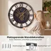 COSTWAY Große Wanduhr, 68 cm Zahnraduhr mit Produktbild-Vorschau 5
