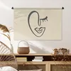 MuchoWow® Wandteppich Wandbehang Frau - Lippen - Abstrakt Produktbild-Vorschau 6