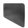 A black rectangular metal plate with a textured surface, shown from a diagonal angle against a white background. Produktbild-Vorschau