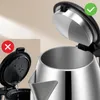 OZAVO Wasserkocher 1.8 L,Edelstahl ,1500 W elektrischer Produktbild-Vorschau 4