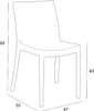 Moderner stapelbarer Bar-Garten-Restaurant-Stuhl Matrix Produktbild-Vorschau 4