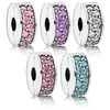Pandora 791817PCZ Charm Clip Rosafarbener Pavé-Glanz Produktbild-Vorschau 13
