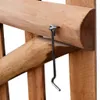 vidaXL Portail de clôture à un vantail Bois de noisetier Voir les images du produit 4